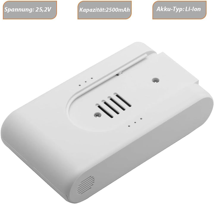 Ersatzakku für Xiaomi Dreame G9 G9plus G10 G10plus V12S V16S T10 T20 25.2V 2500mAh Staubsauger Akku