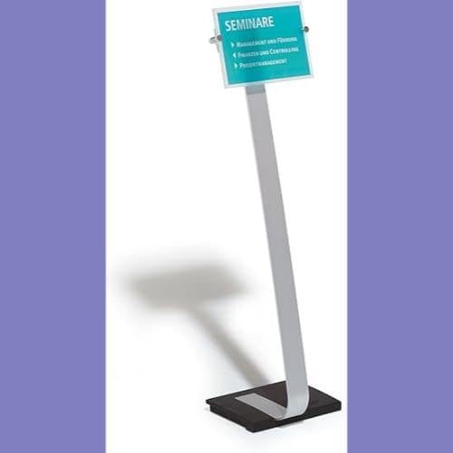 Durable Präsentationsständer Crystal Sign Stand A4, für Hoch- und Querformat, 481823, A4