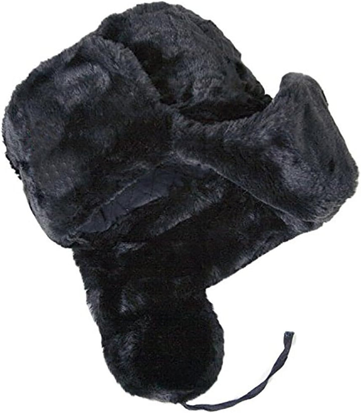 Cucuba® Wollhut mit Decke Russia Ushanka Marineblau Russisch – Grösse S (EU))