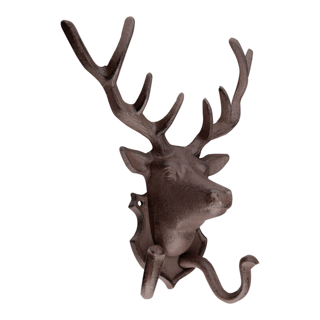 Esschert Design Doppel-Wandhaken, Hirschkopf