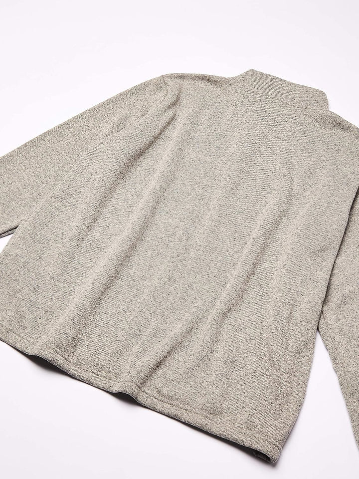 Wrangler Authentics Men’s Sweater Fleece Quarter-Zip M Hellgrau, M Hellgrau