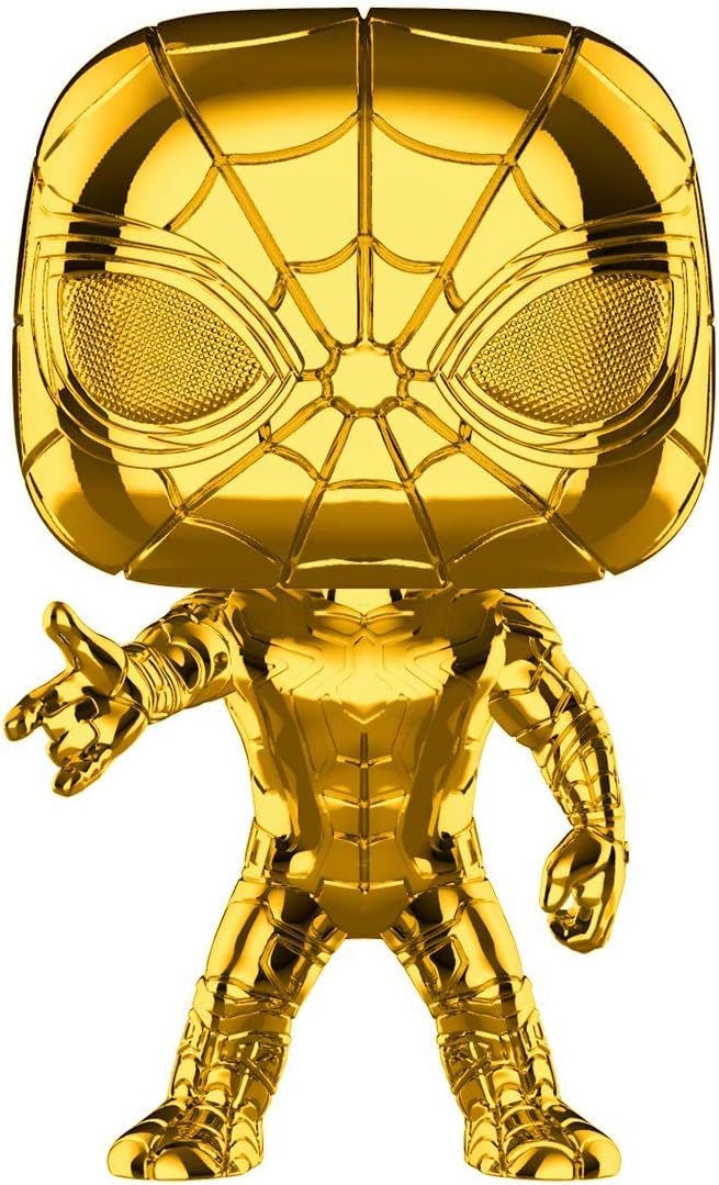 Funko POP! Bobble: Marvel: Marvel Studios 10: Iron Spider (Chrome) Standard, Standard