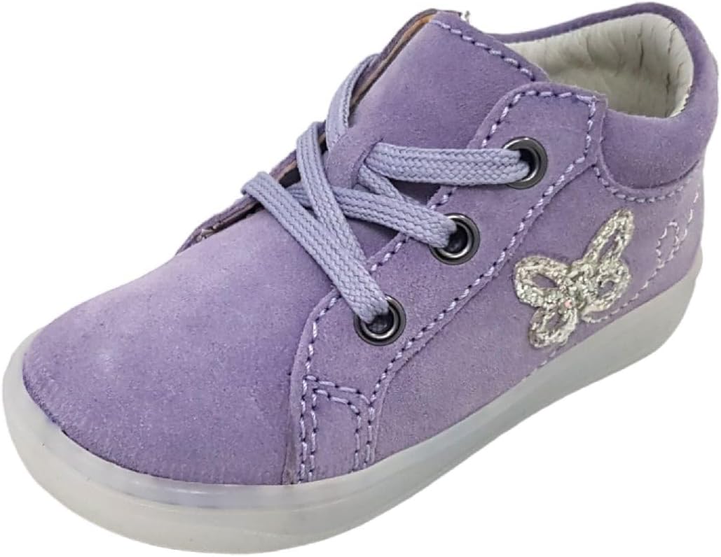 Richter Kinderschuhe Baby-Mädchen Dash Mini Lauflernschuh 21 EU Weit Flieder Silver, 21 EU Weit Flie