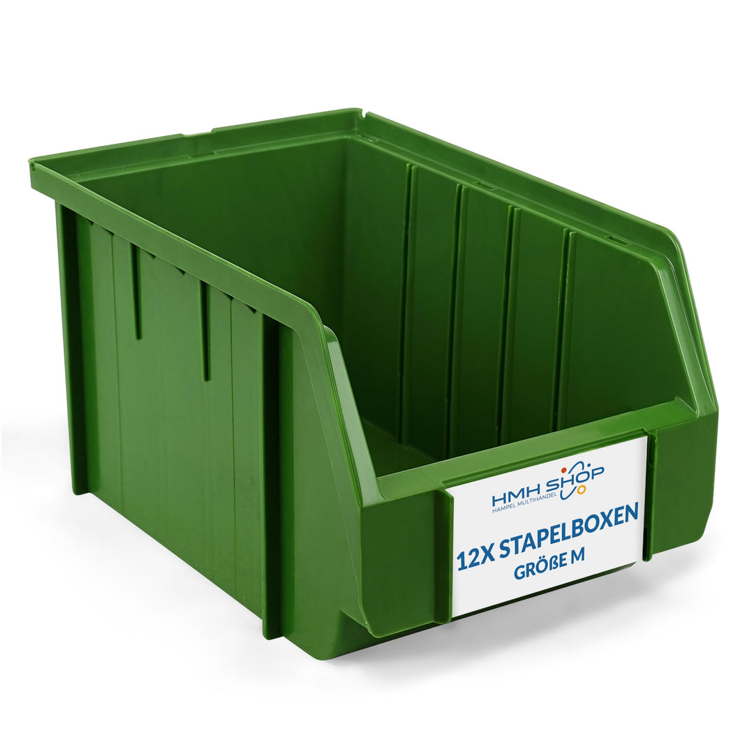 HMH Stapelboxen der Grösse M 230x150x130mm für dein Kleinteilelager Sichtlagerkästen in 5 Farben Zub