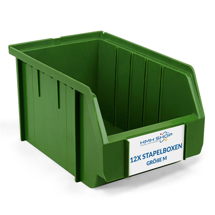 HMH Stapelboxen der Grösse M 230x150x130mm für dein Kleinteilelager Sichtlagerkästen in 5 Farben Zub