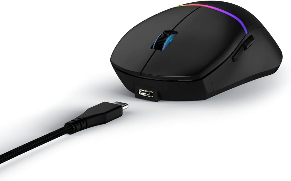 uRage Gaming-Maus Reaper 430, kabelgebundene Maus mit 9 programmierbaren Tasten, bis zu 12.000 DPI,