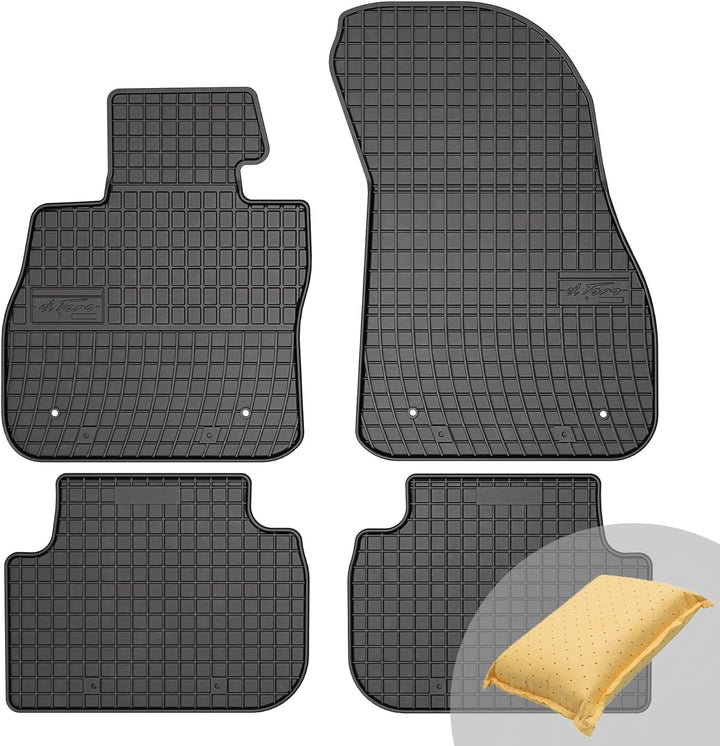 FROGUM EL Toro Gummimatten Ganzjähriges-Set von Autofussmatte Auto Fussmatten für BMW 1er F40 ab 201