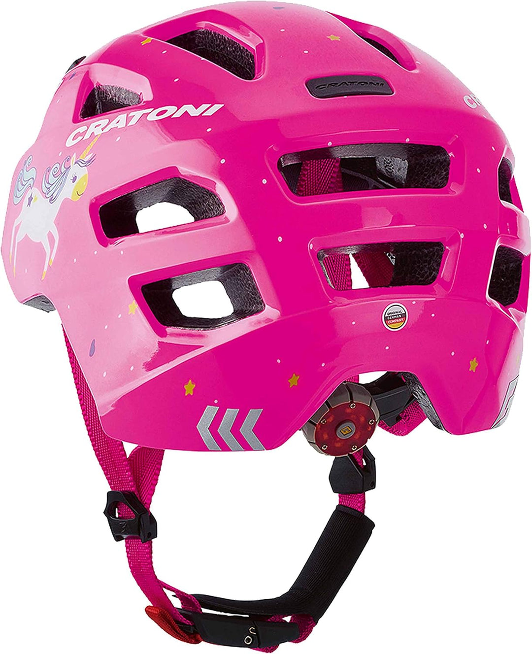 Cratoni Unisex Jugend Maxster Fahrradhelm, Einhorn/Pink Glanz, XS/S