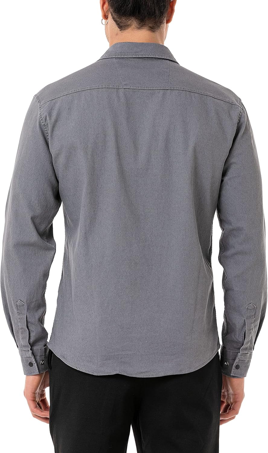 Redbridge Premium Denim Hemd Jeanshemd Baumwolle Casual S Grau, S Grau