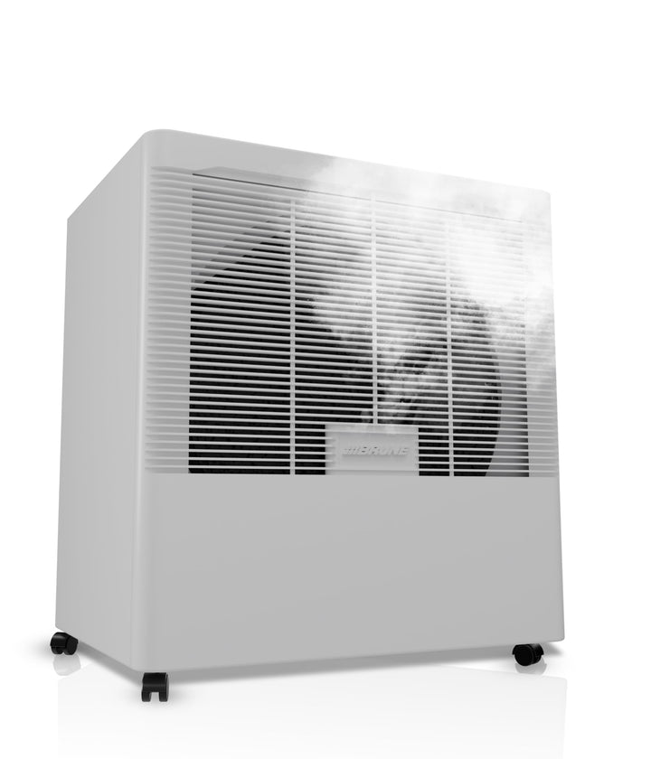 BRUNE Luftbefeuchter B 260 mit automatischer Wasserzufuhr. Scheiben-Verdunster mit Filter für Räume