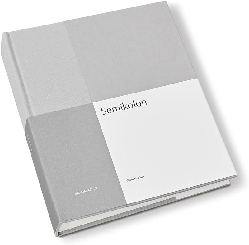 Semikolon 368749 Foto-Album Medium Natural Affair – 21,1x25,5 cm, 80 Seiten cremeweiss, für 160 Foto