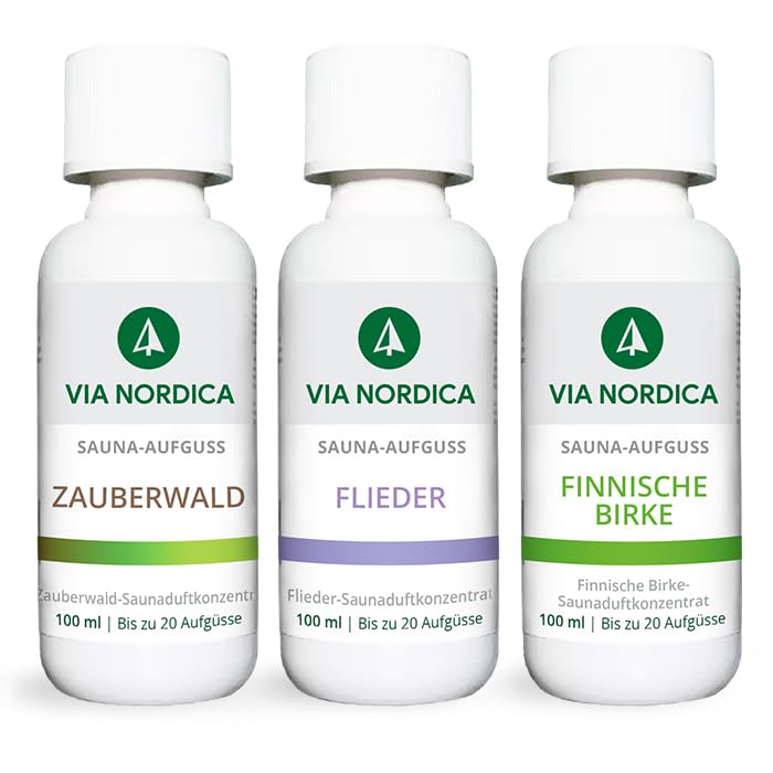 Saunaaufguss Set [AtemFrei-Komplex Formel] Saunadüfte &amp; ätherische Öle - Tolles Saunaaufguss Probier