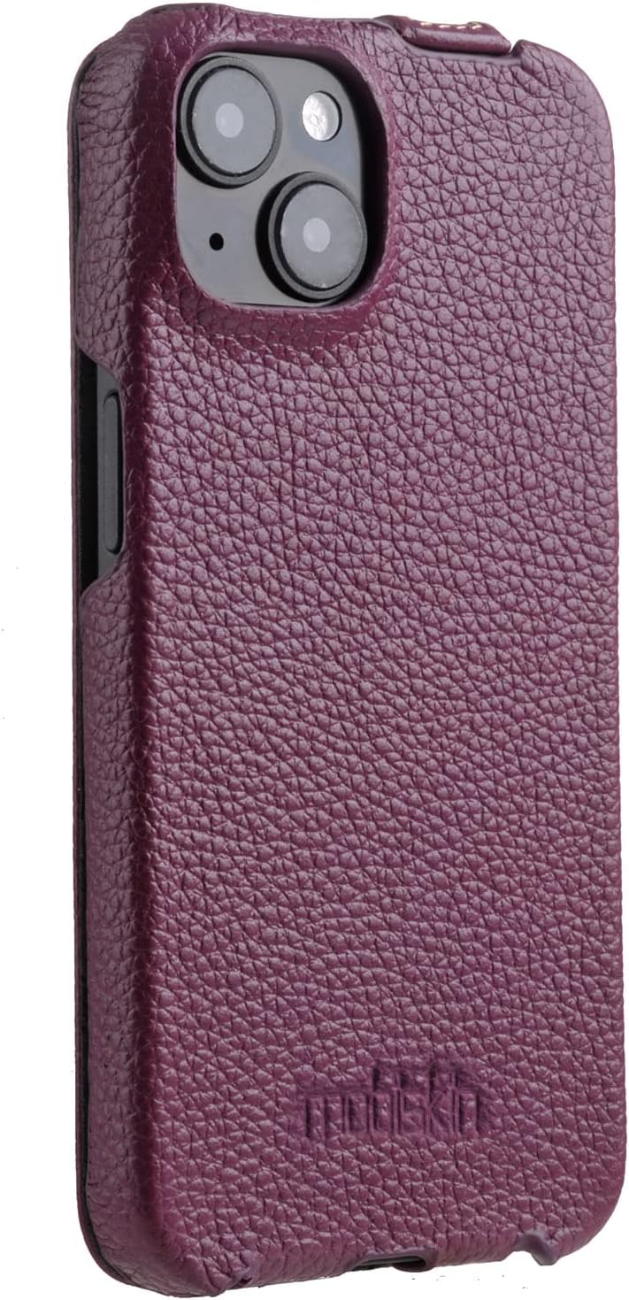 Mobiskin Hülle passend für Apple iPhone 14 (6,1 Zoll), Handyhülle mit beschichtetem Leder, Case, Sch
