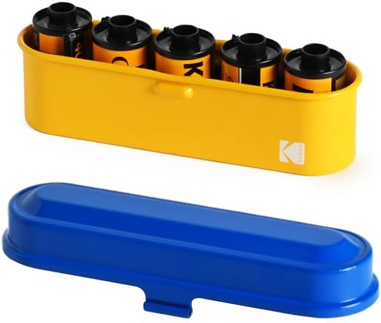 KODAK Filmkoffer – für 5 Rollen à 35 mm Folien – kompakter Retro-Stahlkoffer zum Sortieren und Schüt