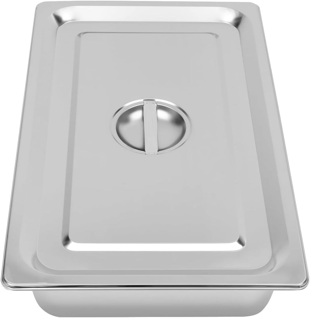 4 Stück Behälter Edelstahl Gastronormbehälter Frischhaltedose Chafing Dish Tief Stapelbar Stapelbare