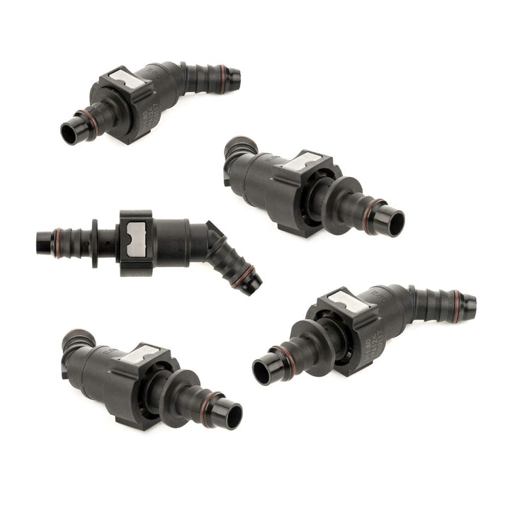 LST 5x Schnellkupplung mit Gegenstück Set Kraftstoffleitung gewinkelt 11,8-12mm