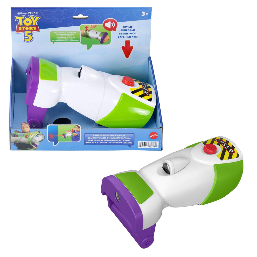 Mattel Disney Pixar Toy Story 5 Rollenspiel Space Ranger Laser-Panzerhandschuh, Handgelenksstarter u