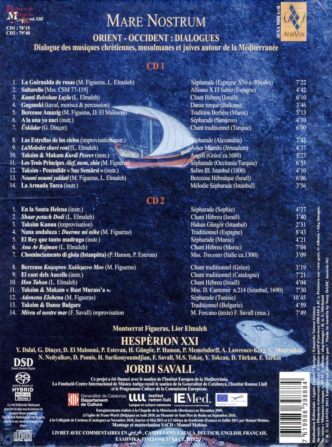 Mare Nostrum, Audio-CD
