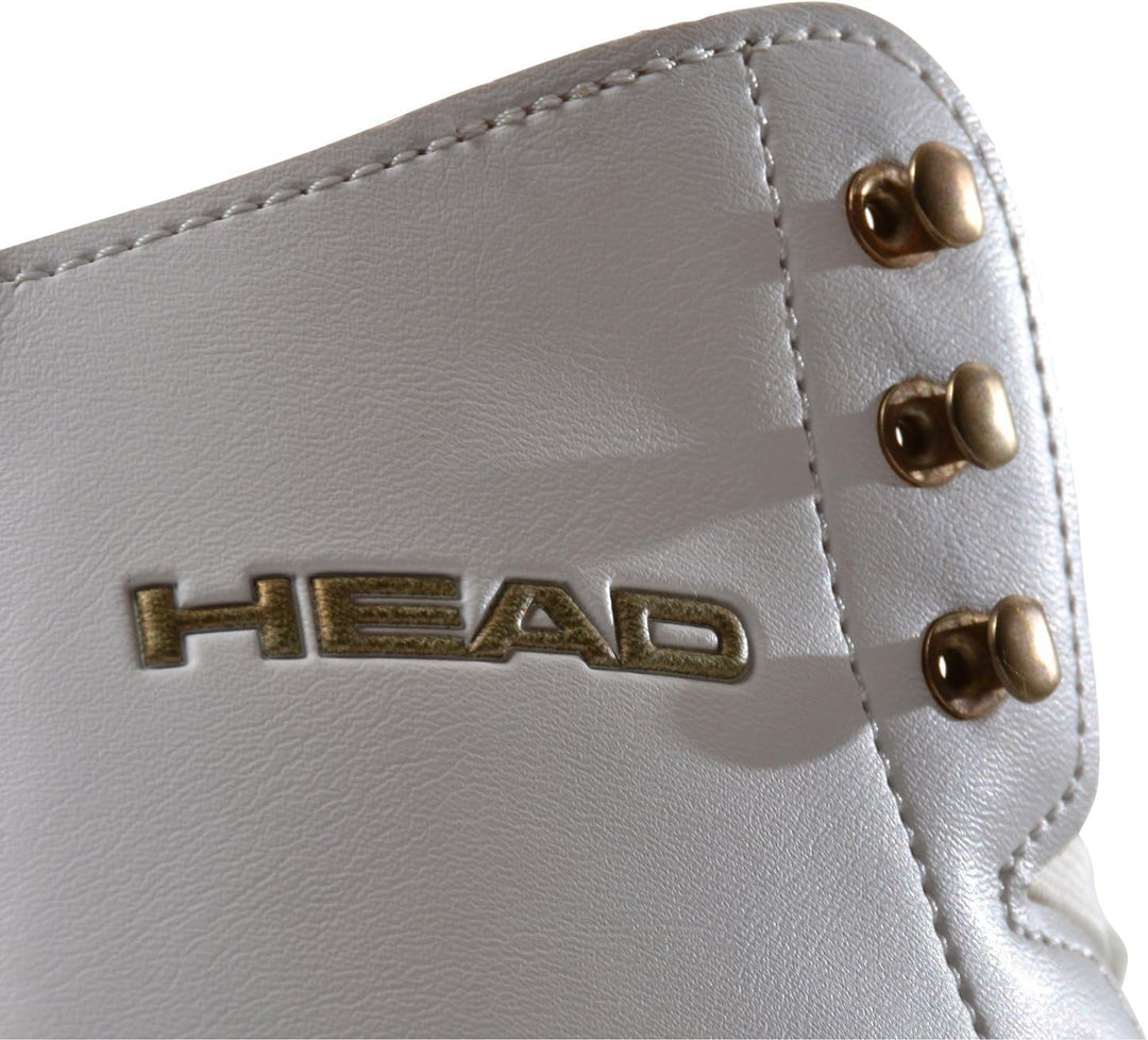 HEAD Eiskunstlauf Schlittschuhe Donna mit Edelstahlkufe I ideal für Einsteigerinnen - Weiss 39 Weiss
