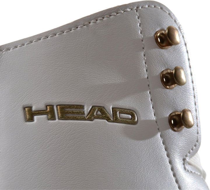 HEAD Eiskunstlauf Schlittschuhe Donna mit Edelstahlkufe I ideal für Einsteigerinnen - Weiss 35 Weiss