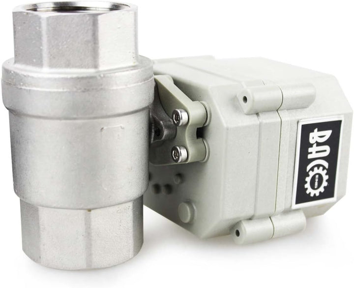 BACOENG AC110/230V 2 Wege 1" Edelstahl Motorkugelhahn Elektrische Zonenventil mit Stecker NC 1" Edes
