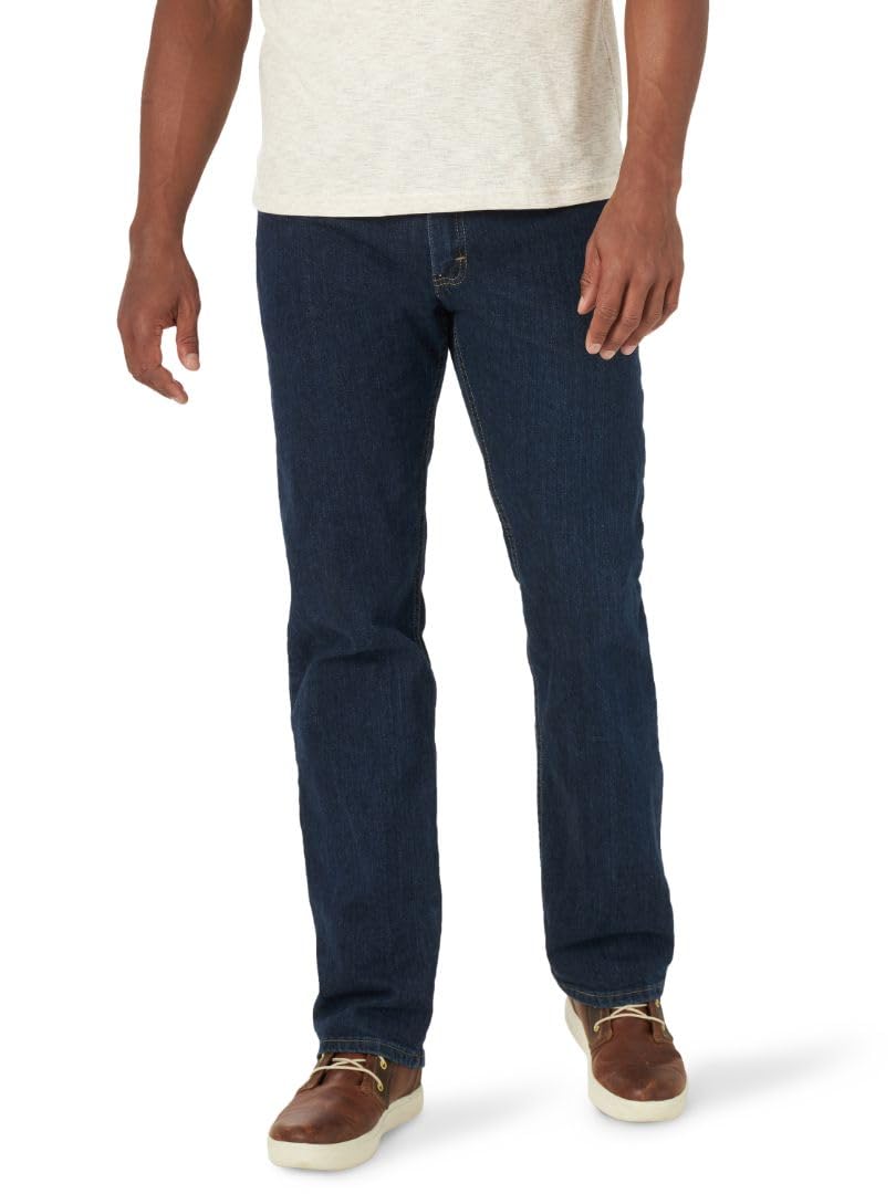 Wrangler Authentics Herren Big & Tall Classic Comfort-Waist Jeans 35W / 34L Dunkles Indigoblau, 35W