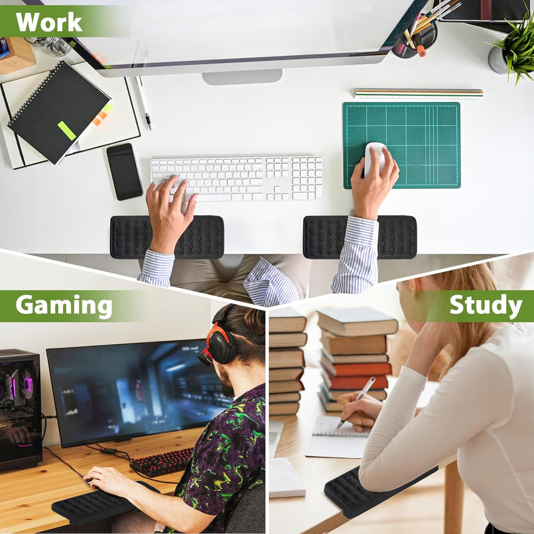 L-förmige Schreibtisch EdgeRest 2er-Set Handballenauflage Tastatur Armauflage Schreibtisch 30cm Schr