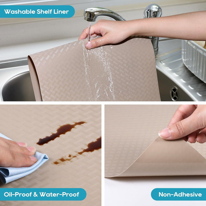 Beige Schubladenmatte Nicht Klebende Haltbarem Schubladenauskleidung Antirutschmatte Eva Material Wa