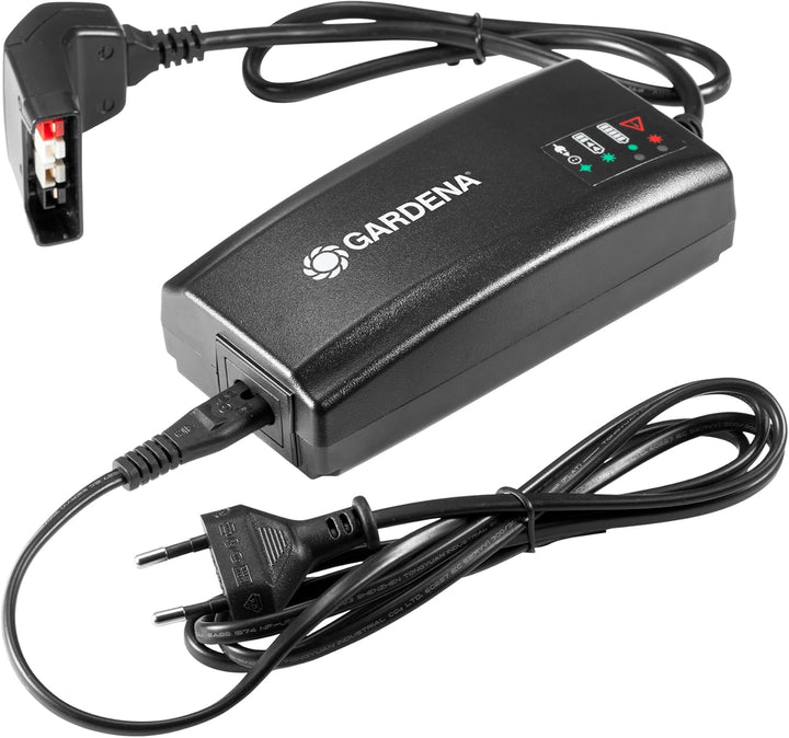 Gardena Schnell-Ladegerät QC40: Zubehör für 40 V Gardena Akkus wie BLi-40/100 oder BLi-40/160, lädt