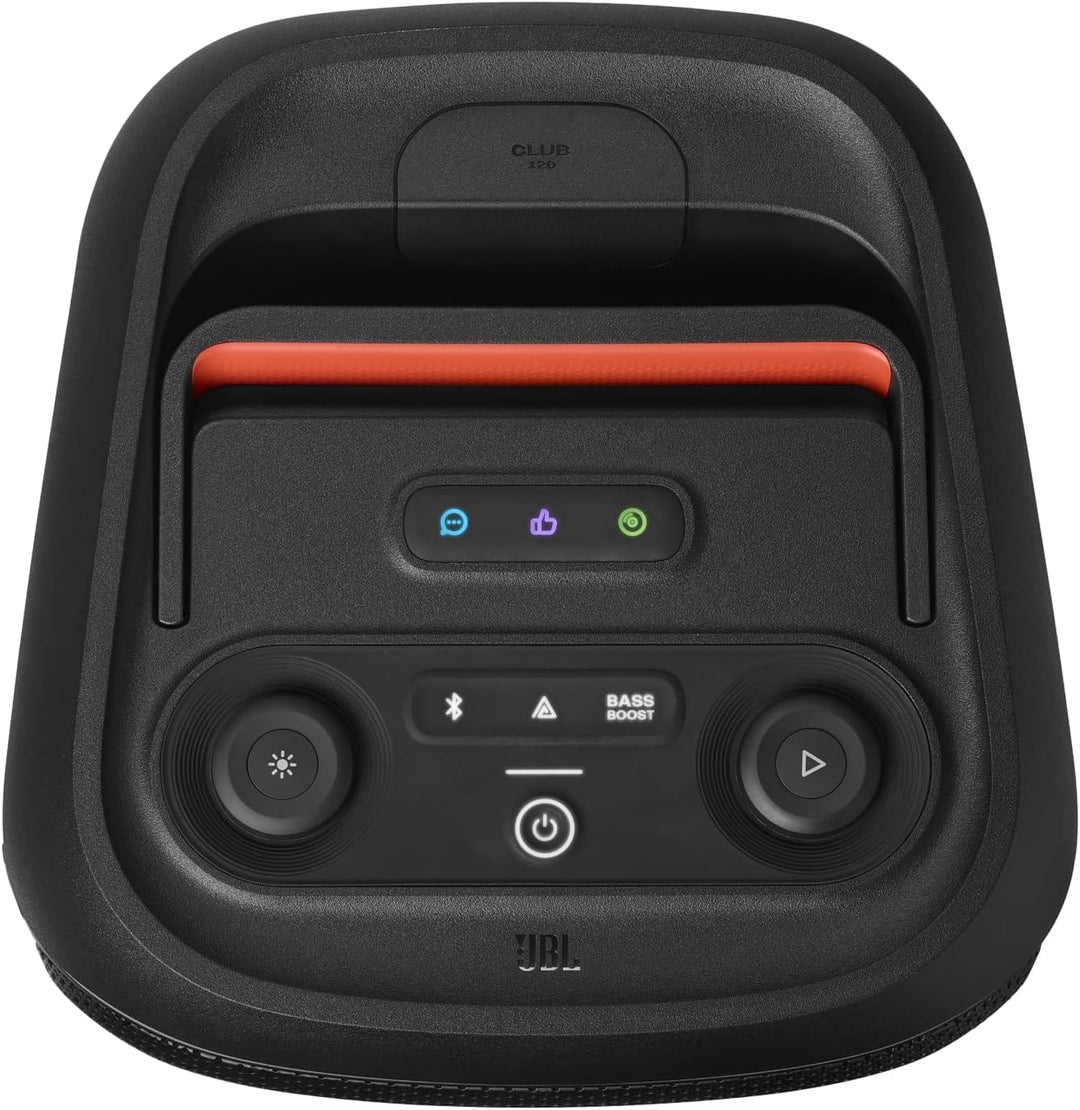 JBL Partybox Club 120 in Schwarz – Tragbare Bluetooth-Lautsprecher-Box Pro Sound, Lichtshow, KI-Soun