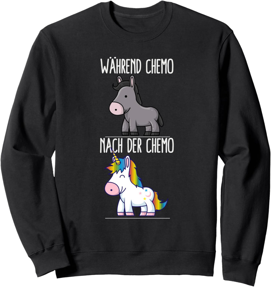 Krebs Kämpfer Bewusstsein Chemo Chemotherapie Cancer Einhorn Sweatshirt