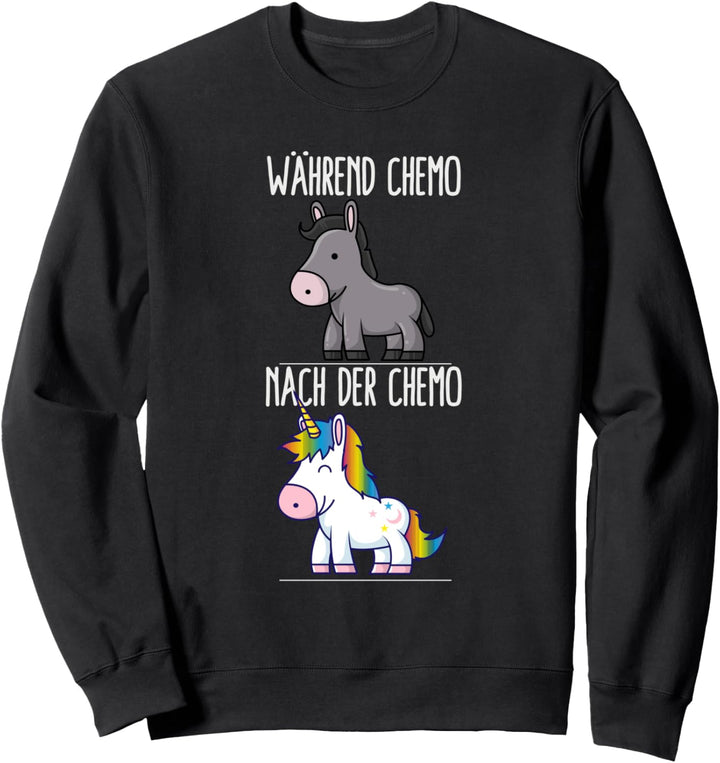 Krebs Kämpfer Bewusstsein Chemo Chemotherapie Cancer Einhorn Sweatshirt