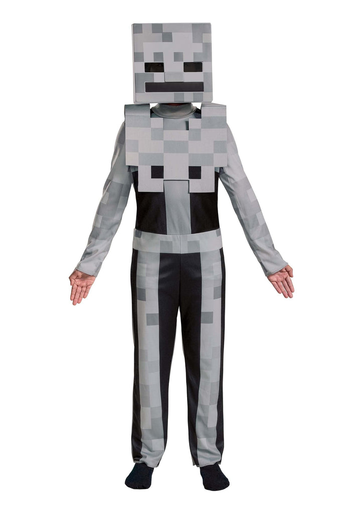 Minecraft Skeleton Costume for Kids, Video Game Inspired Character Outfit, Classic Child Size, (3T-4