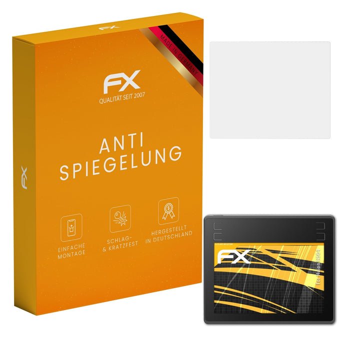 atFoliX Displayfolie kompatibel mit Huion HS64 Schutzfolie, entspiegelnde und stossdämpfende FX Foli
