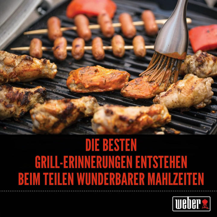 Weber Räucherbox (24 x 12 x 5cm), aus langlebigen Edelstahl, mit Lüftungschlitzen, einfaches befülle
