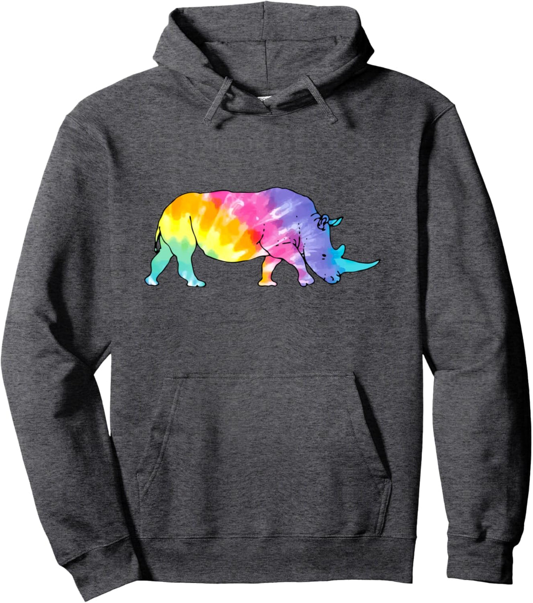 Süsses Safari-Tier mit Batikfärbung. Pullover Hoodie
