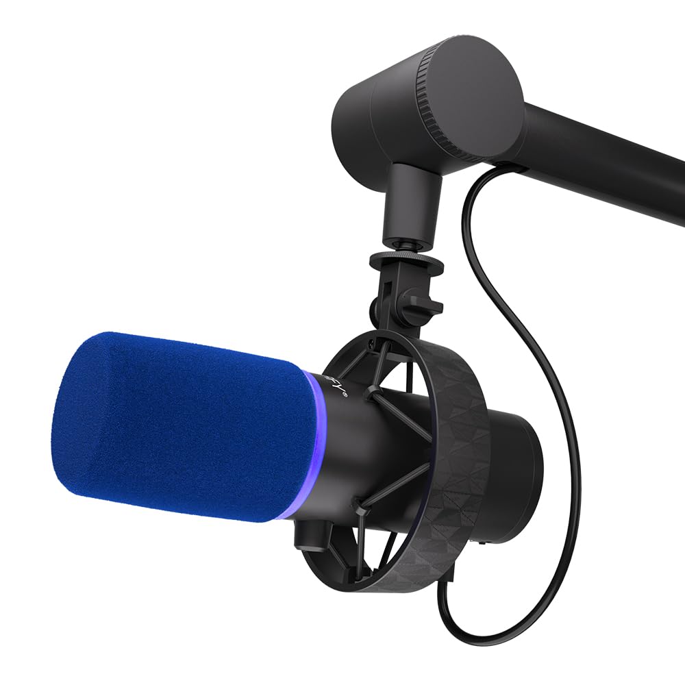 ENDORFY Solum Broadcast, USB Microphone, Adjustable Studio Boom arm, dual-Function Mute and gain kno