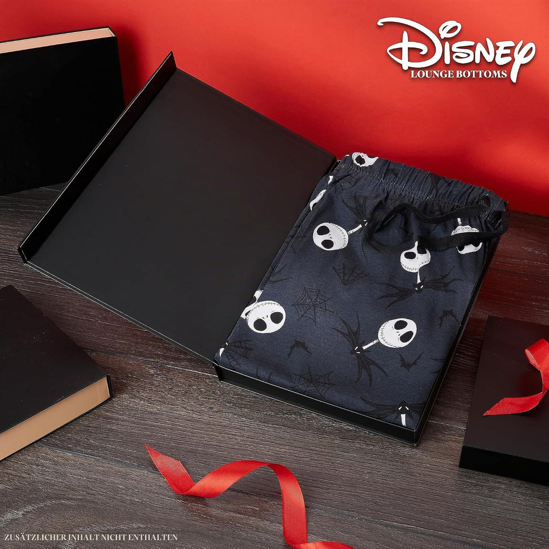 Disney Herren Lang Pyjamahose, Bequeme Loungewear PJs mit Taschen - Geschenke für Ihn XXL Marine Jac