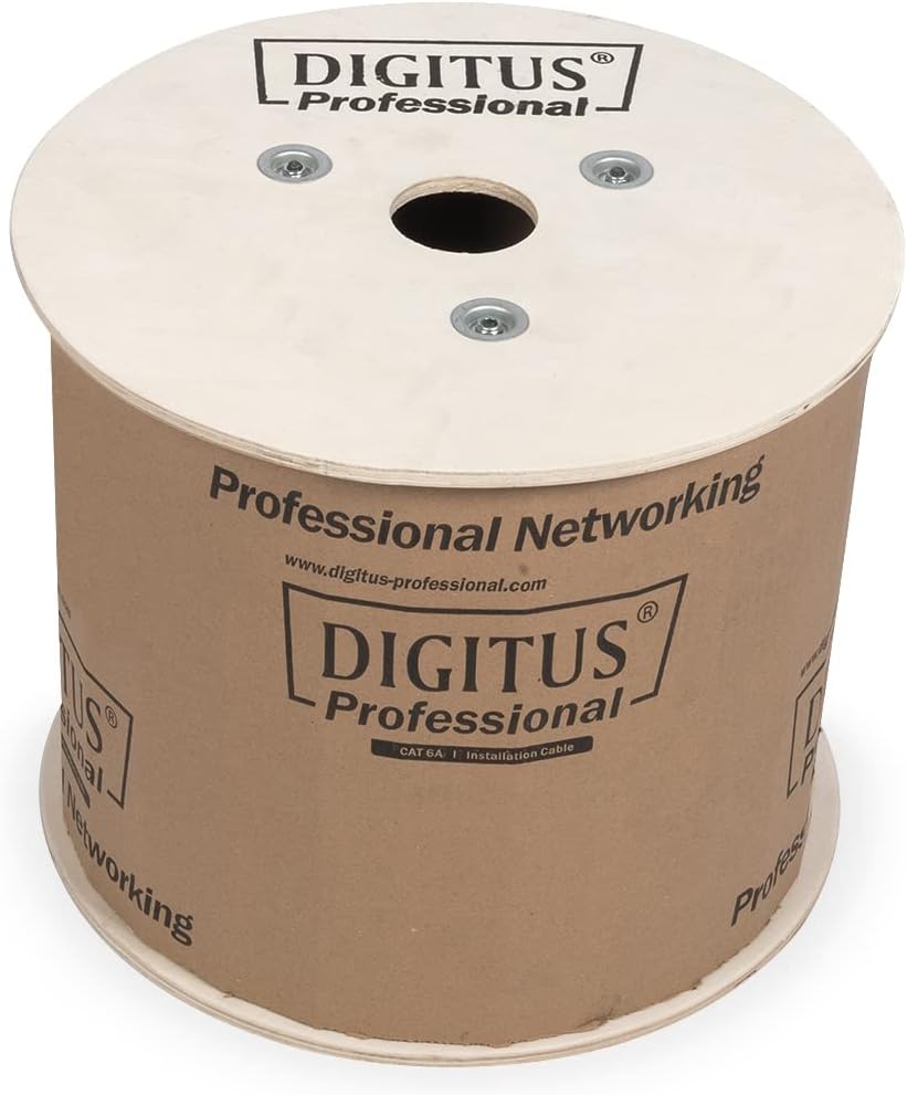 DIGITUS 500 m Cat 7 Netzwerkkabel - S-FTP (PiMF) Simplex - BauPVO Cca - LSZH Halogenfrei - 1200 MHz