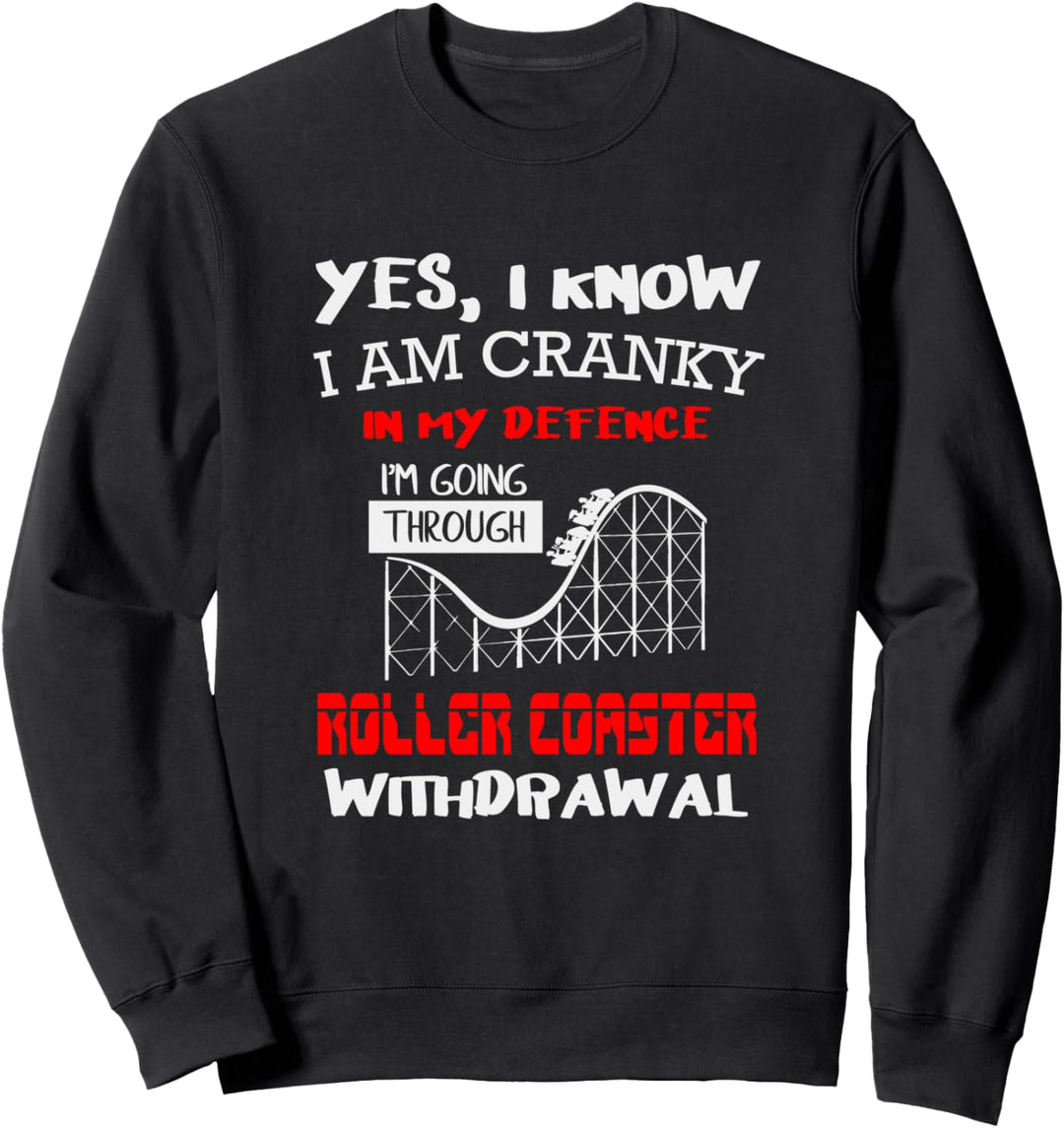 Roller Coaster Amusement Park Lover I Love Roller Coaster Sweatshirt