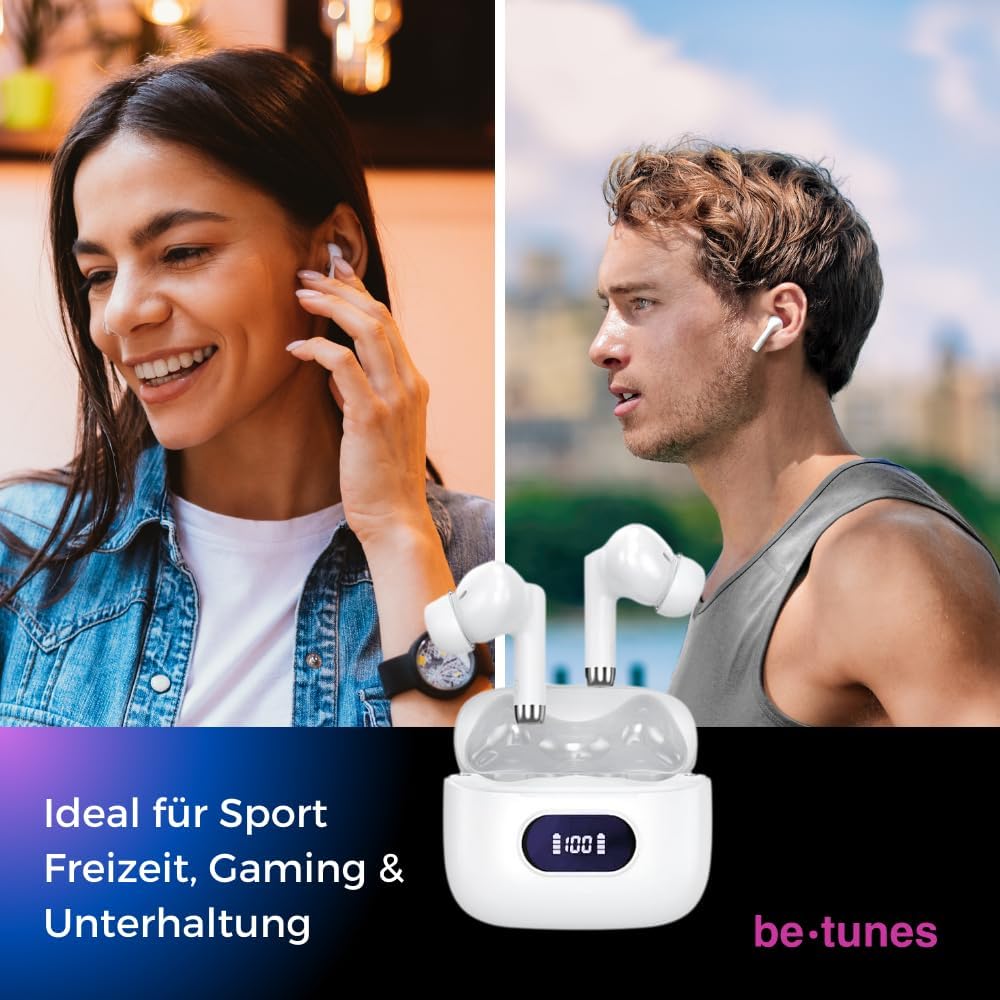 In Ear Bluetooth Kopfhörer PRO BT-14 – 5.3 Kabelloser Bluetooth In Ear Kopfhörer USB C mit HiFi Ster