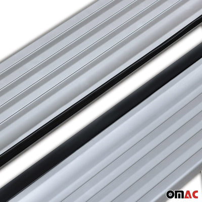 OMAC Trittbretter Seitenschweller Seitenschürze Kompatibel mit BMW X3 F25 2010-2017 - 2X Aluminium H