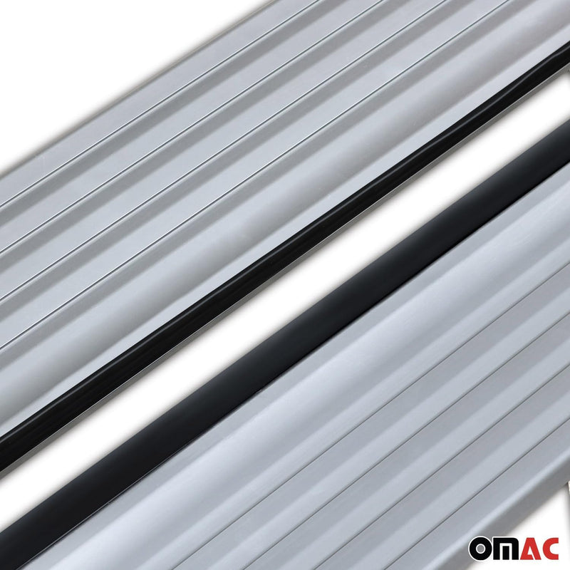 OMAC Trittbretter Seitenschweller Seitenschürze Kompatibel mit BMW X3 F25 2010-2017 - 2X Aluminium H