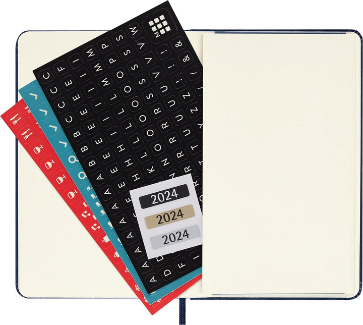 Moleskine Wochenplaner 2023-2024,18-Monate-Kalender, Akademischer Terminkalender, Hardcover-Wochenpl
