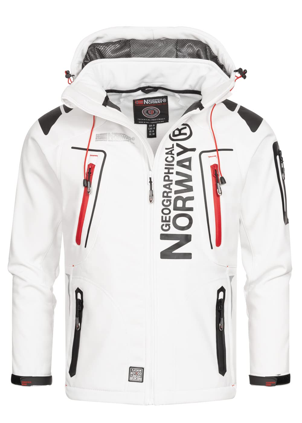 Geographical Norway Herren Tambour Herren Softshell Jacke S Weiss, S Weiss