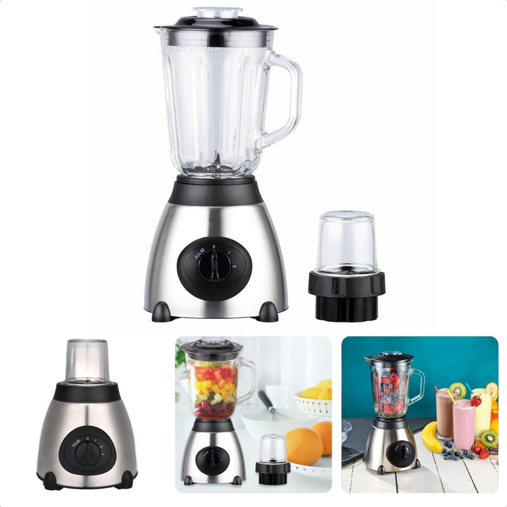 Mischbatterie aus Edelstahl + Glas, 1000 W