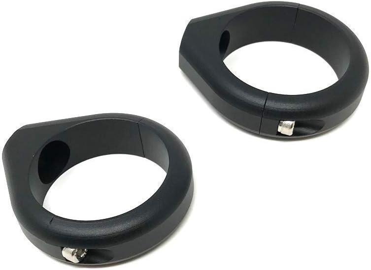 Alchemy Parts Motorrad Blinker Relocator Klammergabel - 40/41mm - Schwarz - Hochwertig