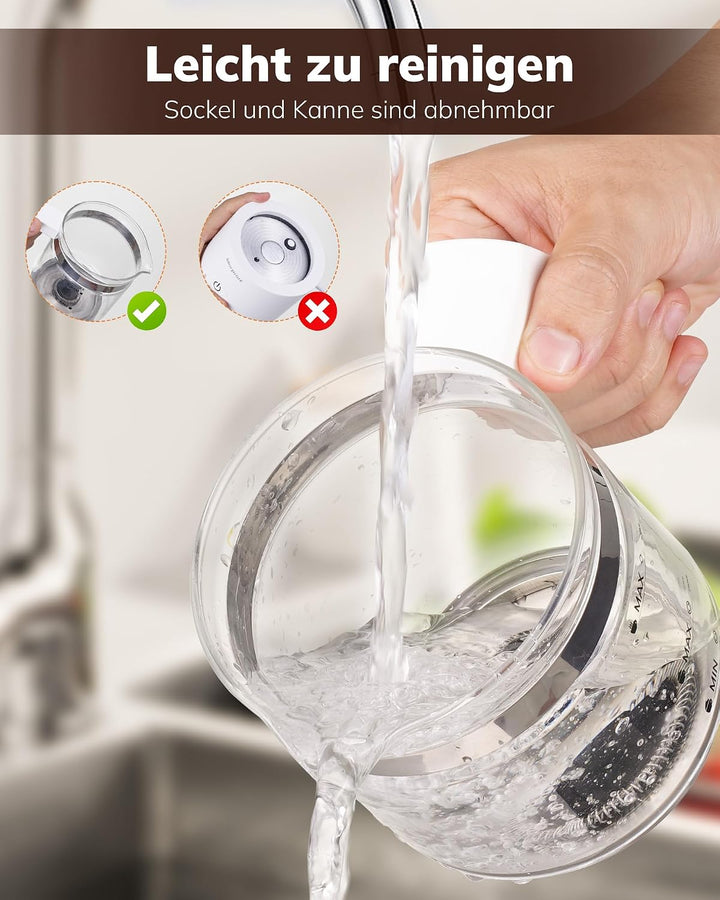 Morpilot Milchaufschäumer Elektrisch, 500ml 600W, 4 in 1 Milchschäumer für Heisser und Kalter, Visue