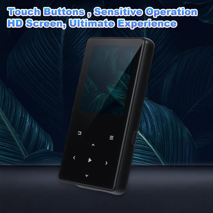 MP3 Player 64GB mit Bluetooth, Mini Digitaler Musik Player mit Lautsprecher, FM Radio, HiFi Audio, M