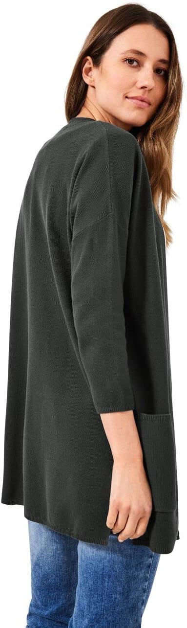 Cecil Damen Longcardigan M Easy Khaki, M Easy Khaki